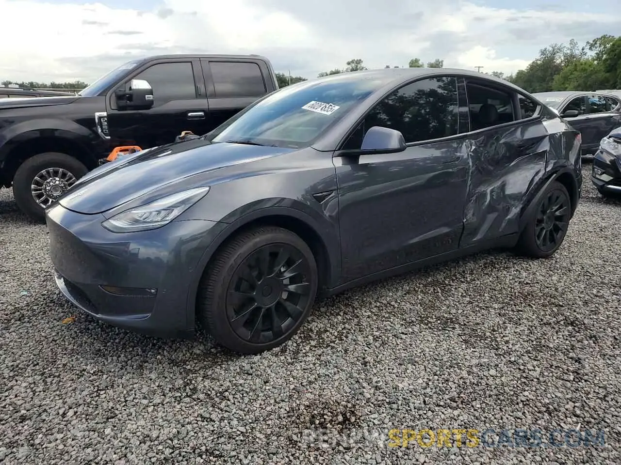1 Photograph of a damaged car 7SAYGDEE0NF413252 TESLA MODEL Y 2022