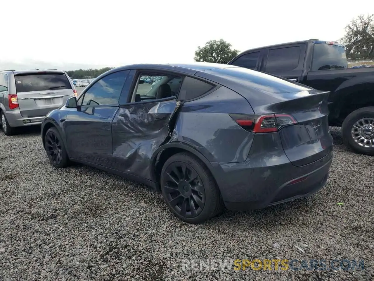 2 Photograph of a damaged car 7SAYGDEE0NF413252 TESLA MODEL Y 2022