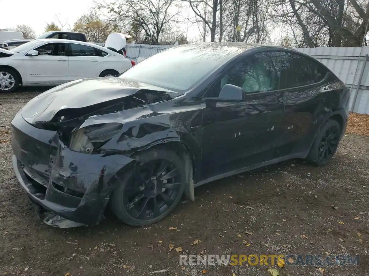 1 Photograph of a damaged car 7SAYGDEE0NF418287 TESLA MODEL Y 2022