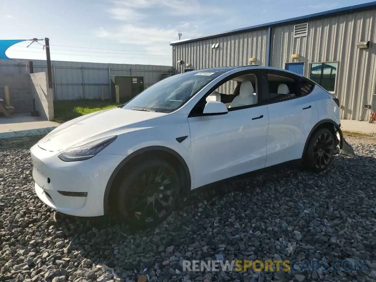 1 Photograph of a damaged car 7SAYGDEE0NF419214 TESLA MODEL Y 2022