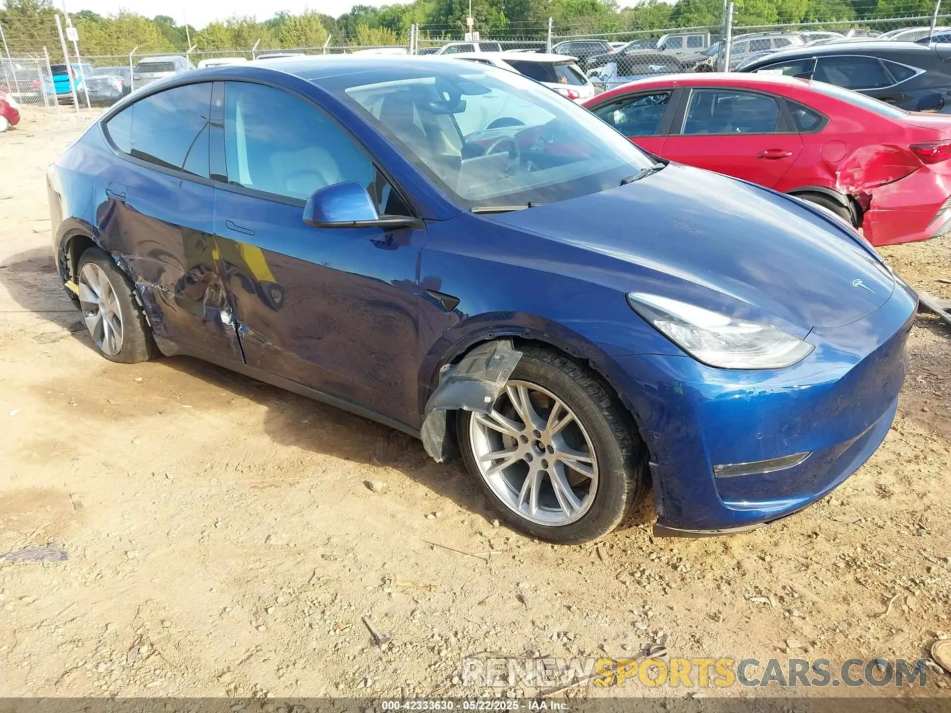 1 Photograph of a damaged car 7SAYGDEE0NF429399 TESLA MODEL Y 2022