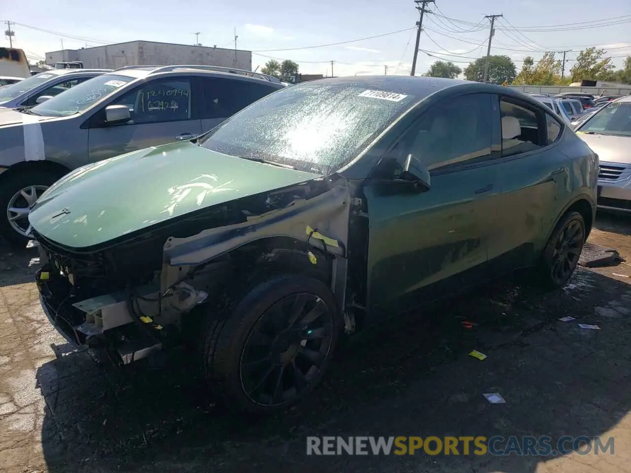 1 Photograph of a damaged car 7SAYGDEE0NF446218 TESLA MODEL Y 2022