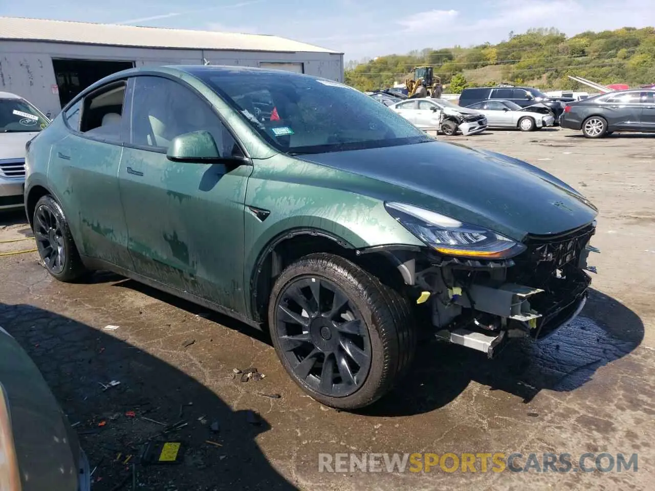 4 Photograph of a damaged car 7SAYGDEE0NF446218 TESLA MODEL Y 2022