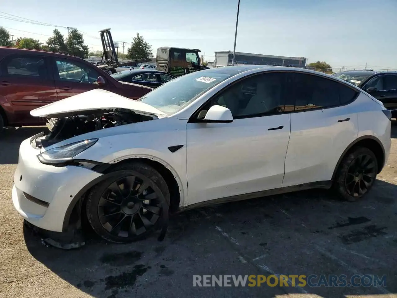 1 Photograph of a damaged car 7SAYGDEE0NF458272 TESLA MODEL Y 2022