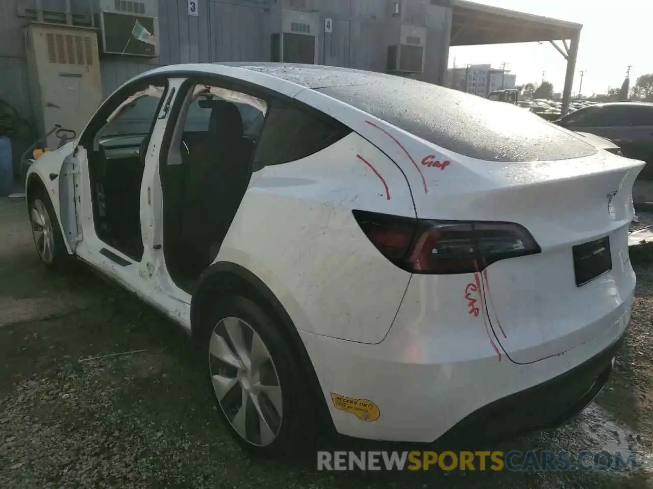 2 Photograph of a damaged car 7SAYGDEE0NF461740 TESLA MODEL Y 2022