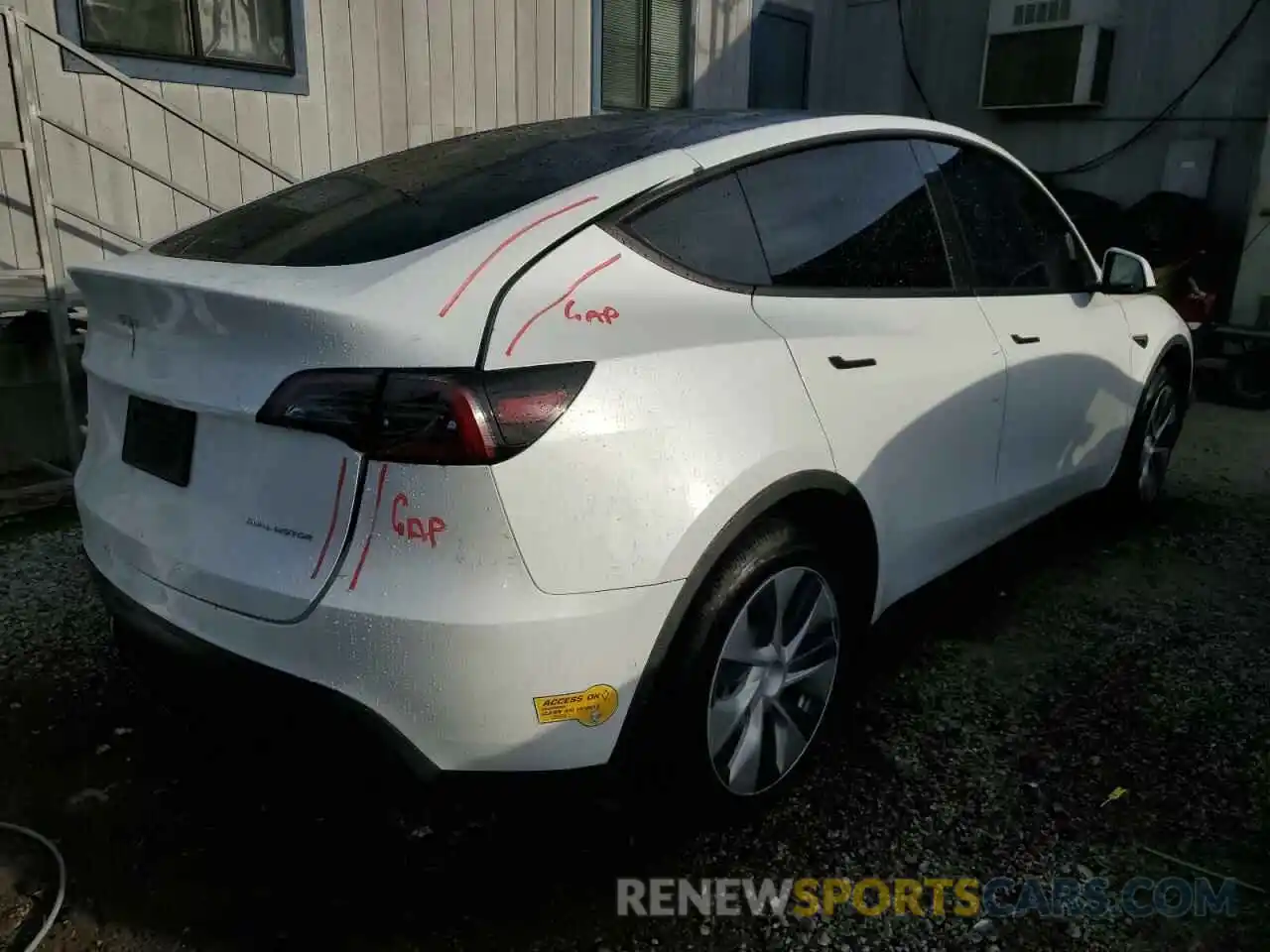 3 Photograph of a damaged car 7SAYGDEE0NF461740 TESLA MODEL Y 2022