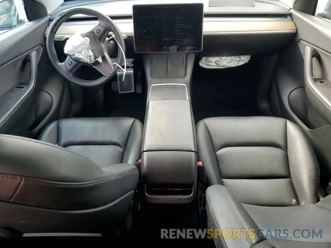 8 Photograph of a damaged car 7SAYGDEE0NF480174 TESLA MODEL Y 2022