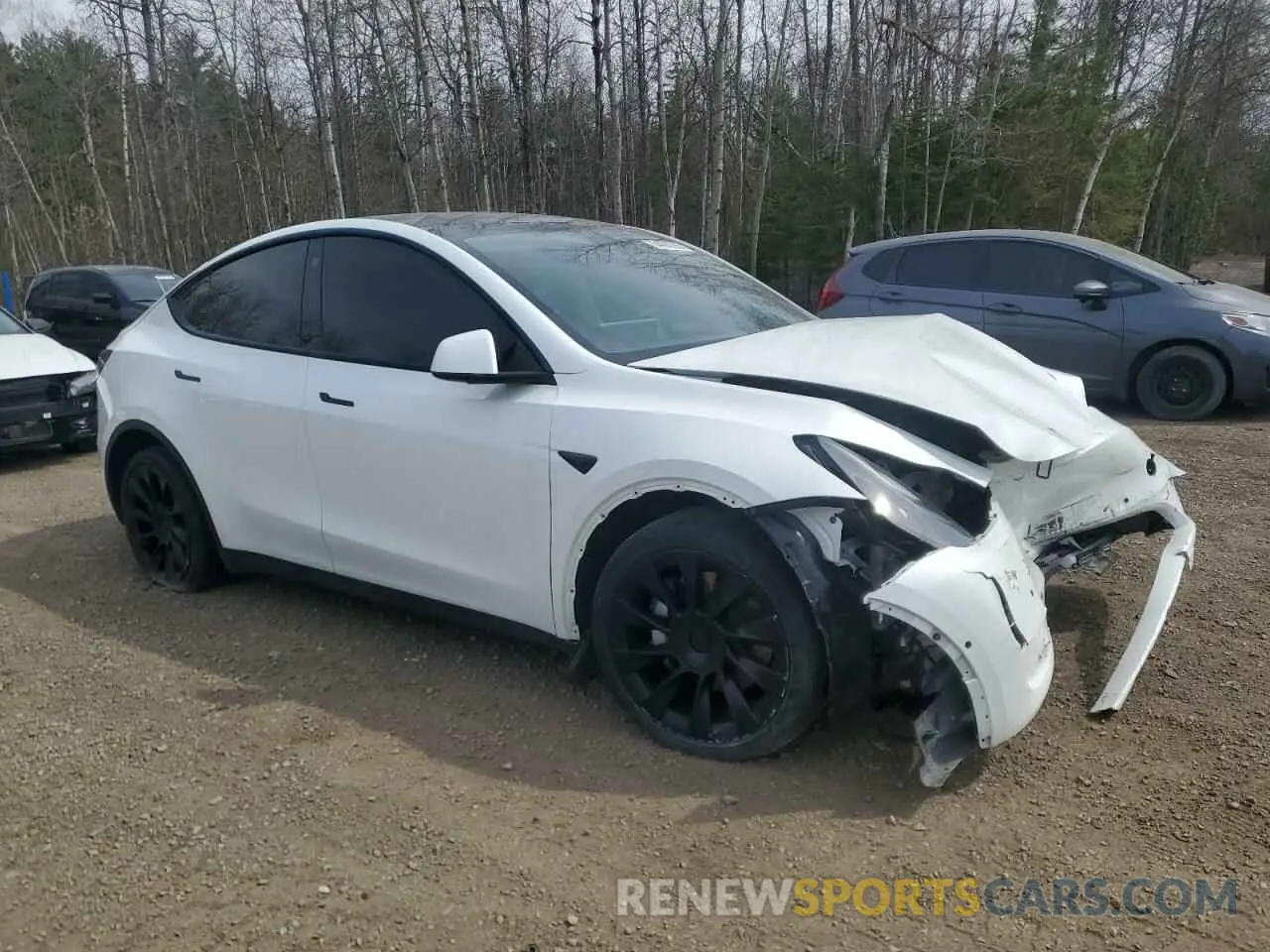 4 Photograph of a damaged car 7SAYGDEE0NF532502 TESLA MODEL Y 2022