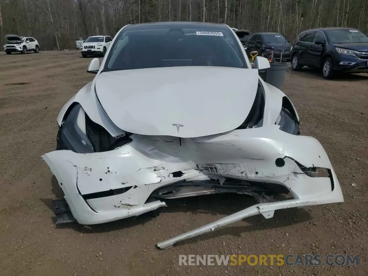 5 Photograph of a damaged car 7SAYGDEE0NF532502 TESLA MODEL Y 2022