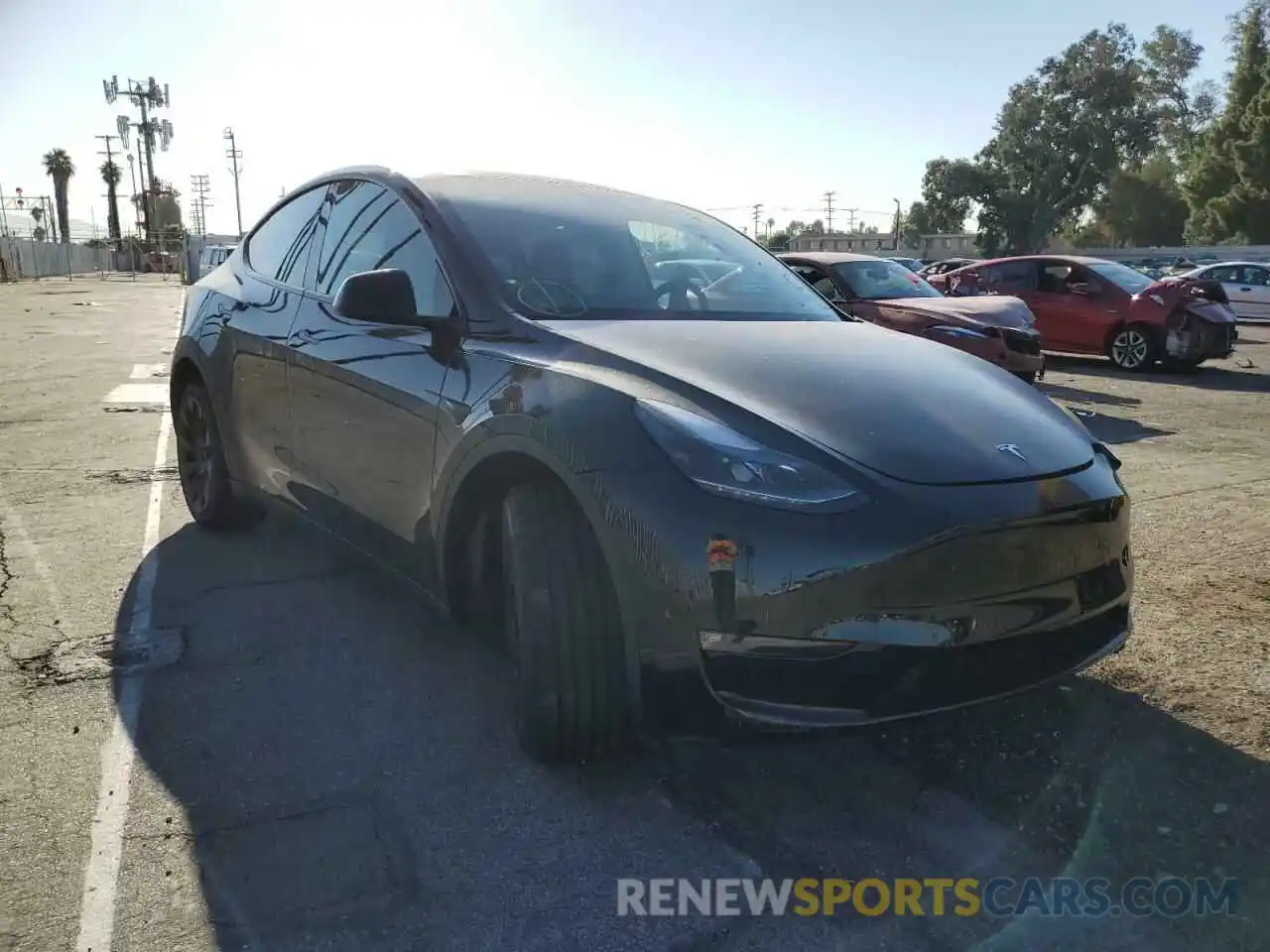 1 Photograph of a damaged car 7SAYGDEE0NF535397 TESLA MODEL Y 2022