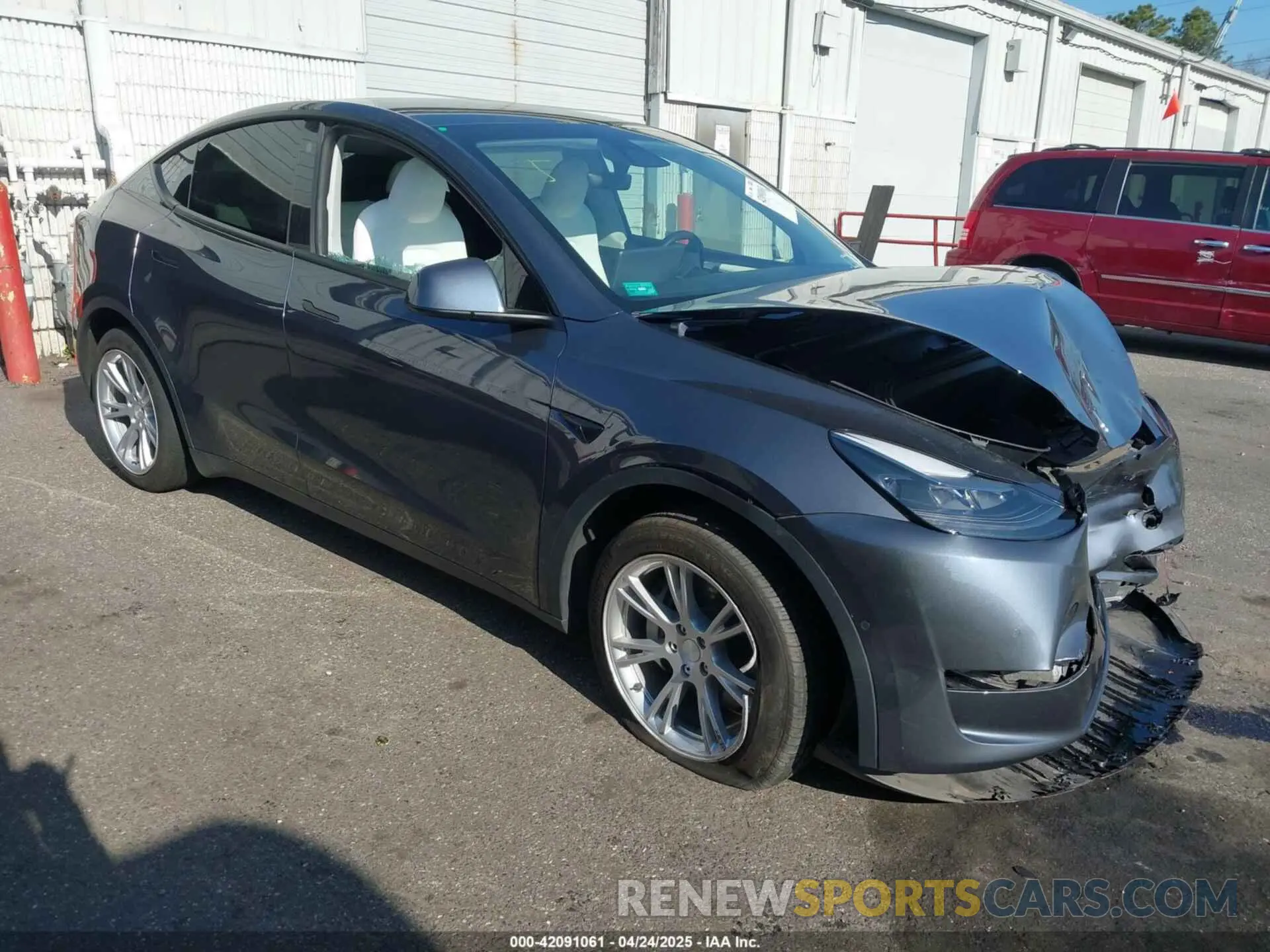 1 Photograph of a damaged car 7SAYGDEE0NF563331 TESLA MODEL Y 2022
