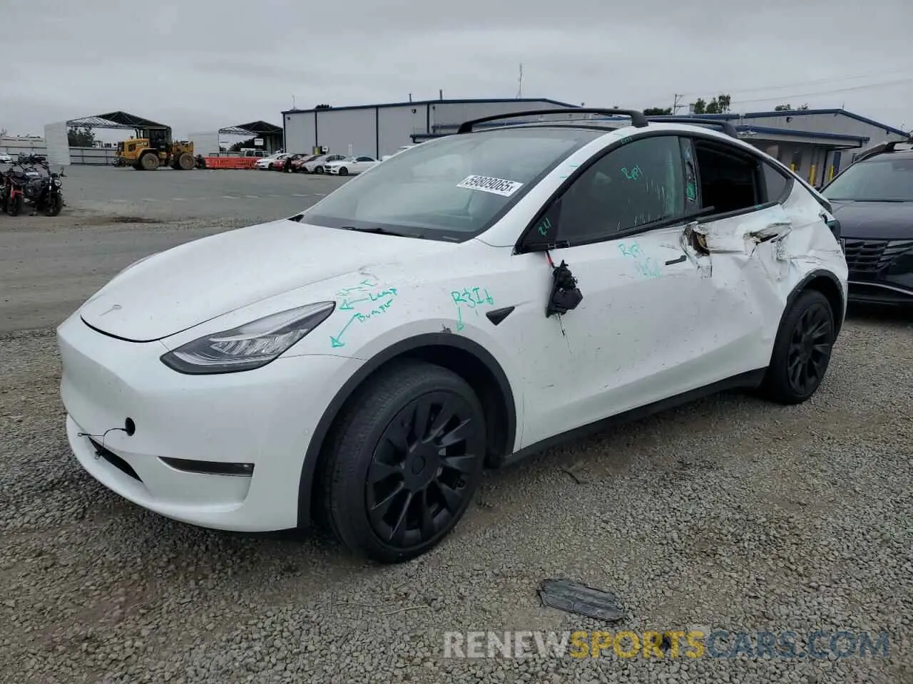 1 Photograph of a damaged car 7SAYGDEE0NF572174 TESLA MODEL Y 2022