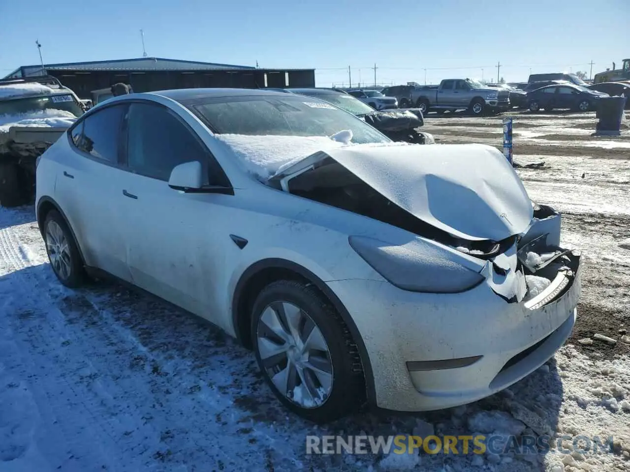 4 Photograph of a damaged car 7SAYGDEE1NA009664 TESLA MODEL Y 2022