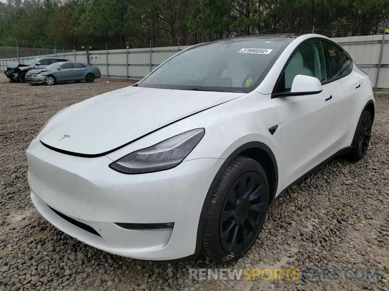 2 Photograph of a damaged car 7SAYGDEE1NF314469 TESLA MODEL Y 2022