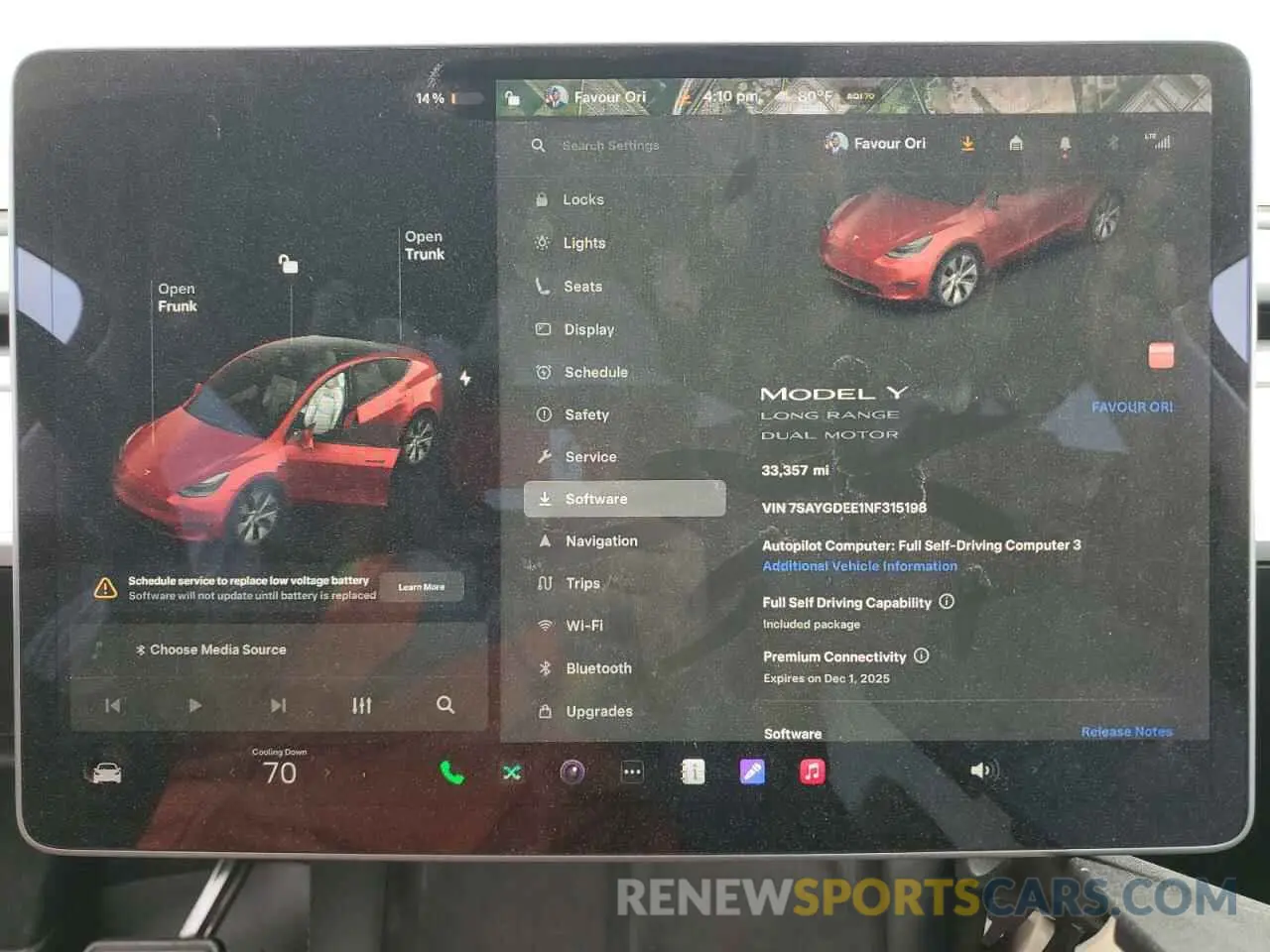 9 Photograph of a damaged car 7SAYGDEE1NF315198 TESLA MODEL Y 2022