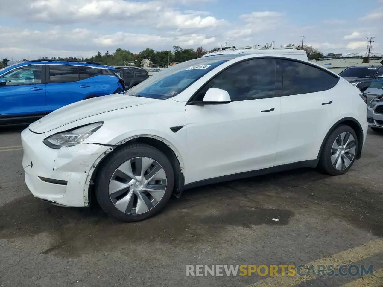 1 Photograph of a damaged car 7SAYGDEE1NF319221 TESLA MODEL Y 2022