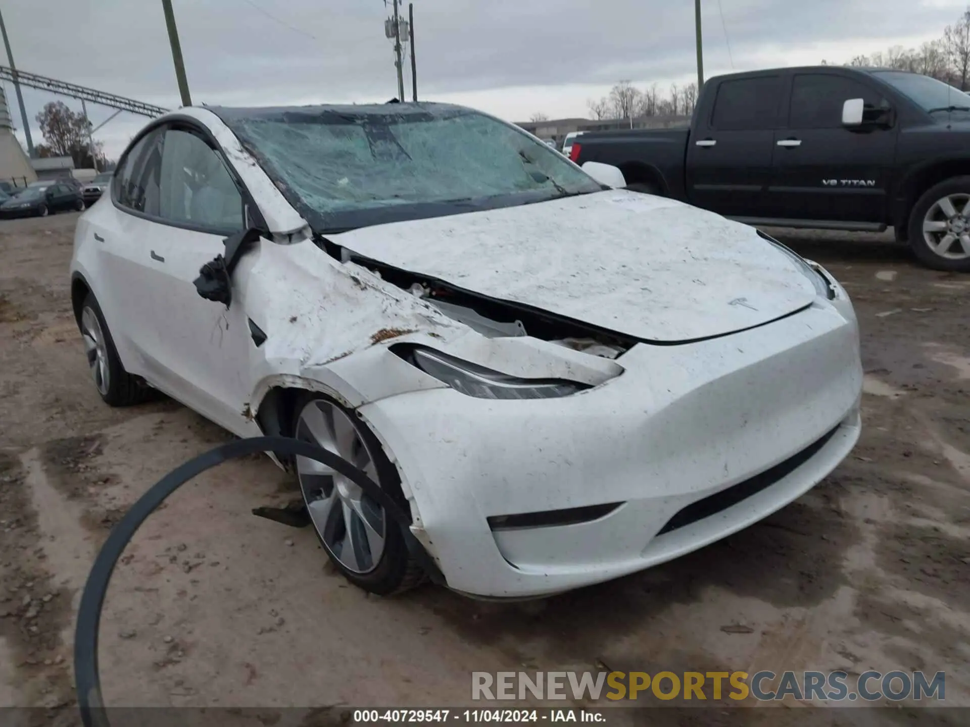 1 Photograph of a damaged car 7SAYGDEE1NF337878 TESLA MODEL Y 2022