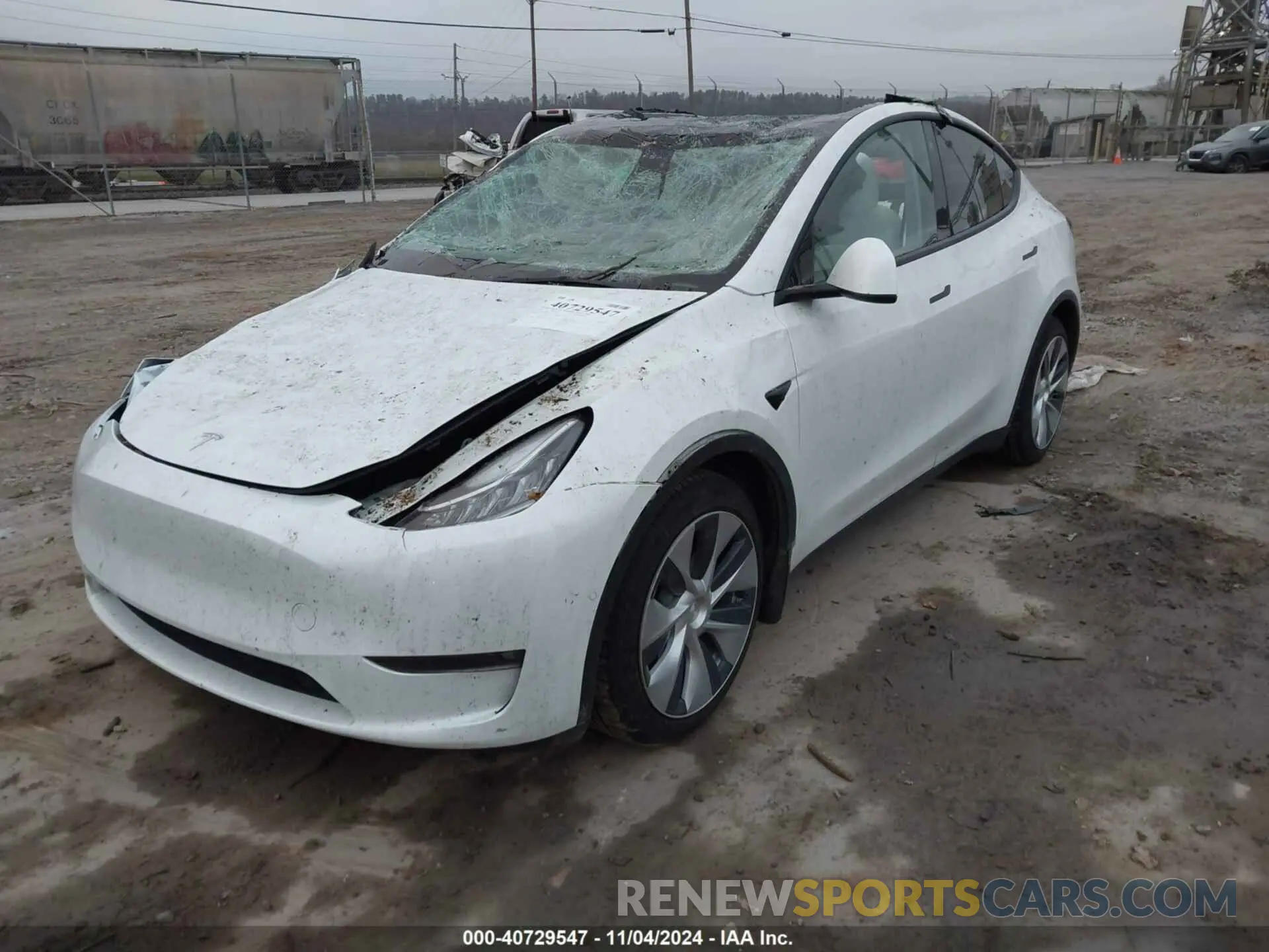 2 Photograph of a damaged car 7SAYGDEE1NF337878 TESLA MODEL Y 2022