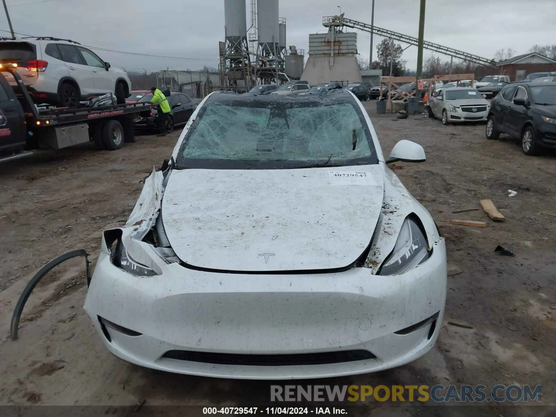 6 Photograph of a damaged car 7SAYGDEE1NF337878 TESLA MODEL Y 2022
