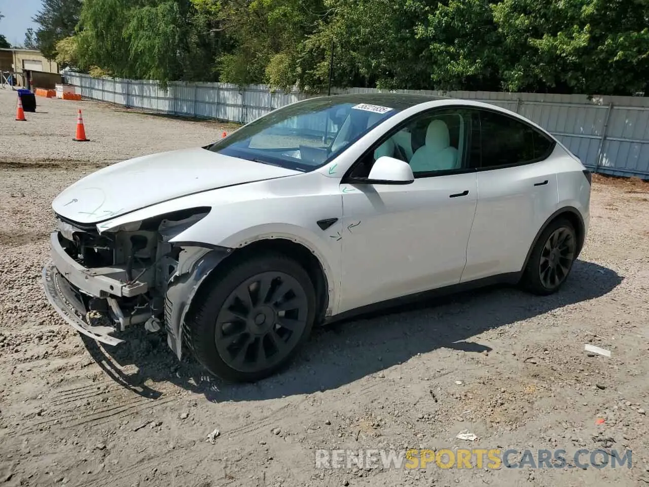 1 Photograph of a damaged car 7SAYGDEE1NF354633 TESLA MODEL Y 2022