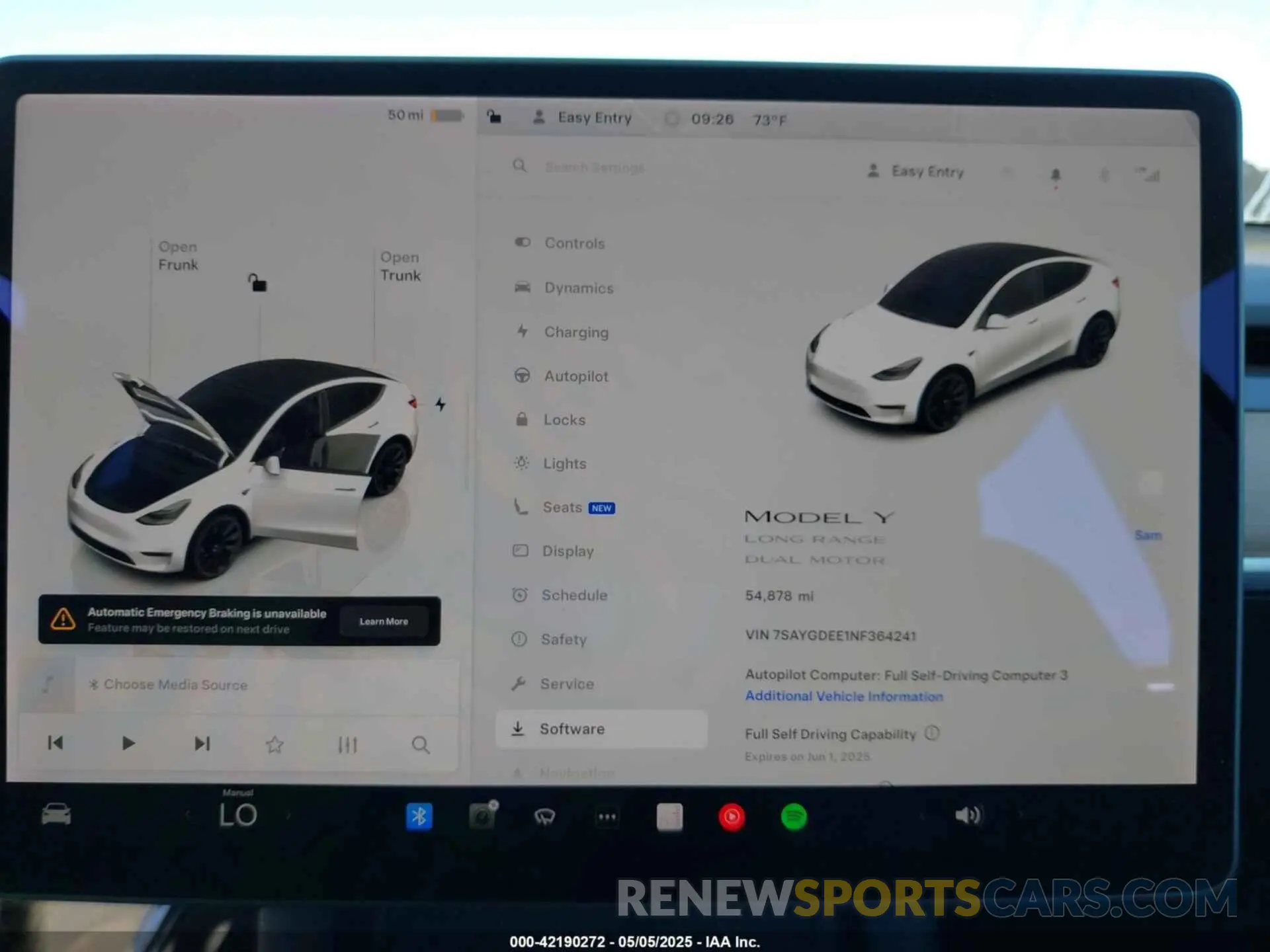 7 Photograph of a damaged car 7SAYGDEE1NF364241 TESLA MODEL Y 2022