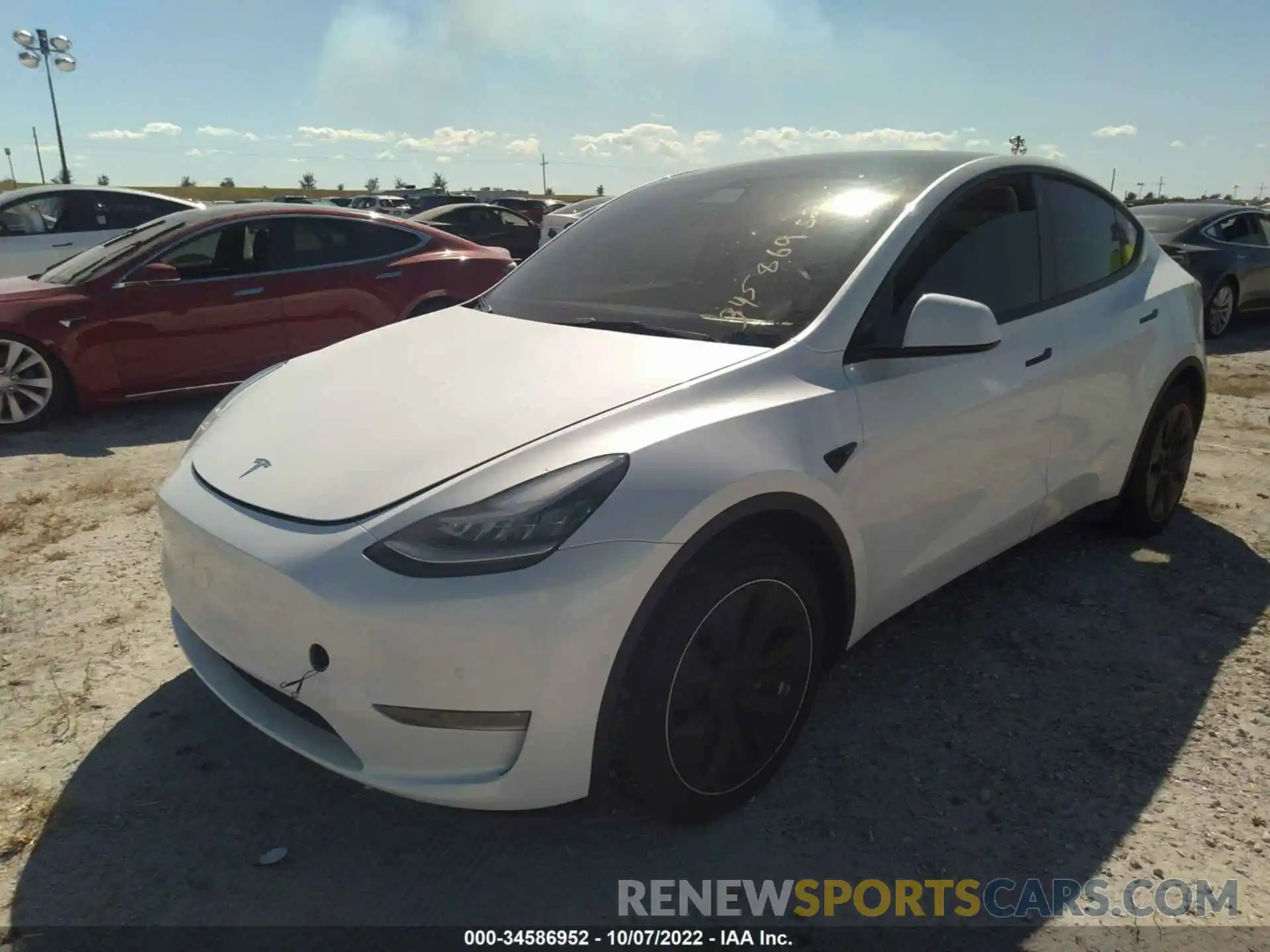 6 Photograph of a damaged car 7SAYGDEE1NF374090 TESLA MODEL Y 2022