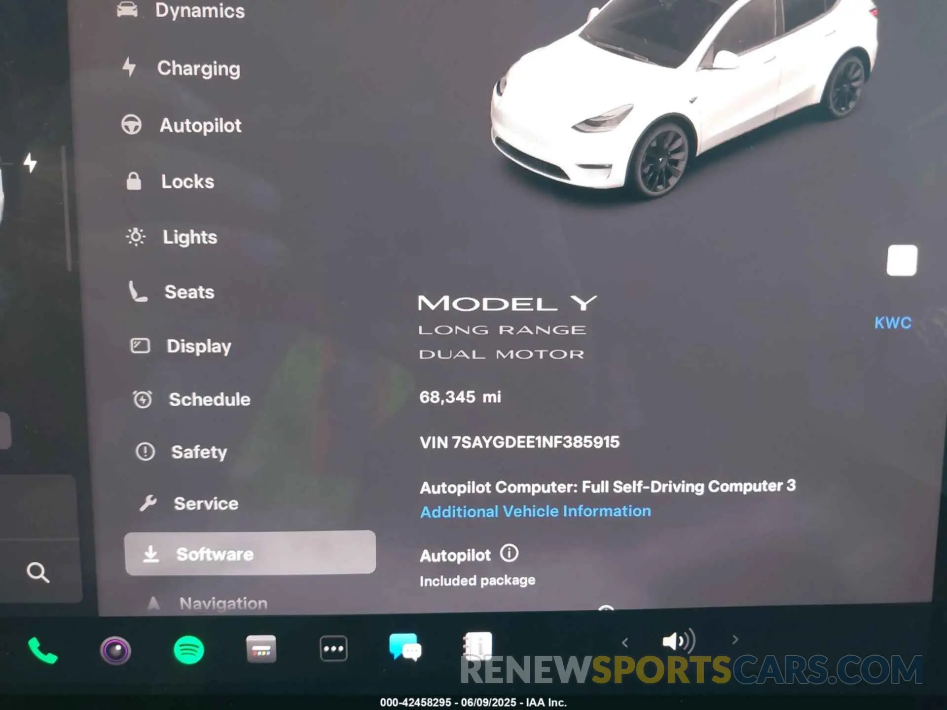 14 Photograph of a damaged car 7SAYGDEE1NF385915 TESLA MODEL Y 2022