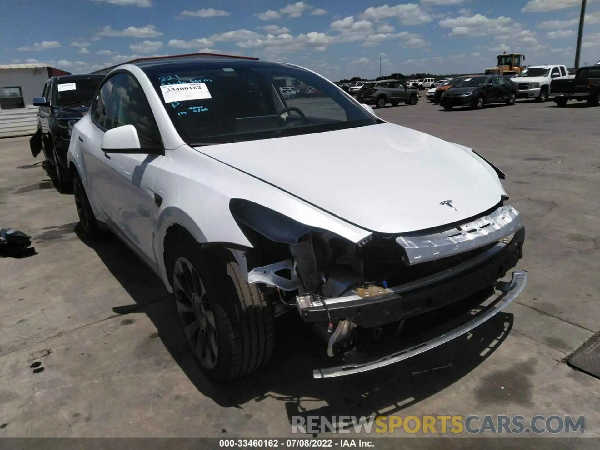 1 Photograph of a damaged car 7SAYGDEE1NF427175 TESLA MODEL Y 2022