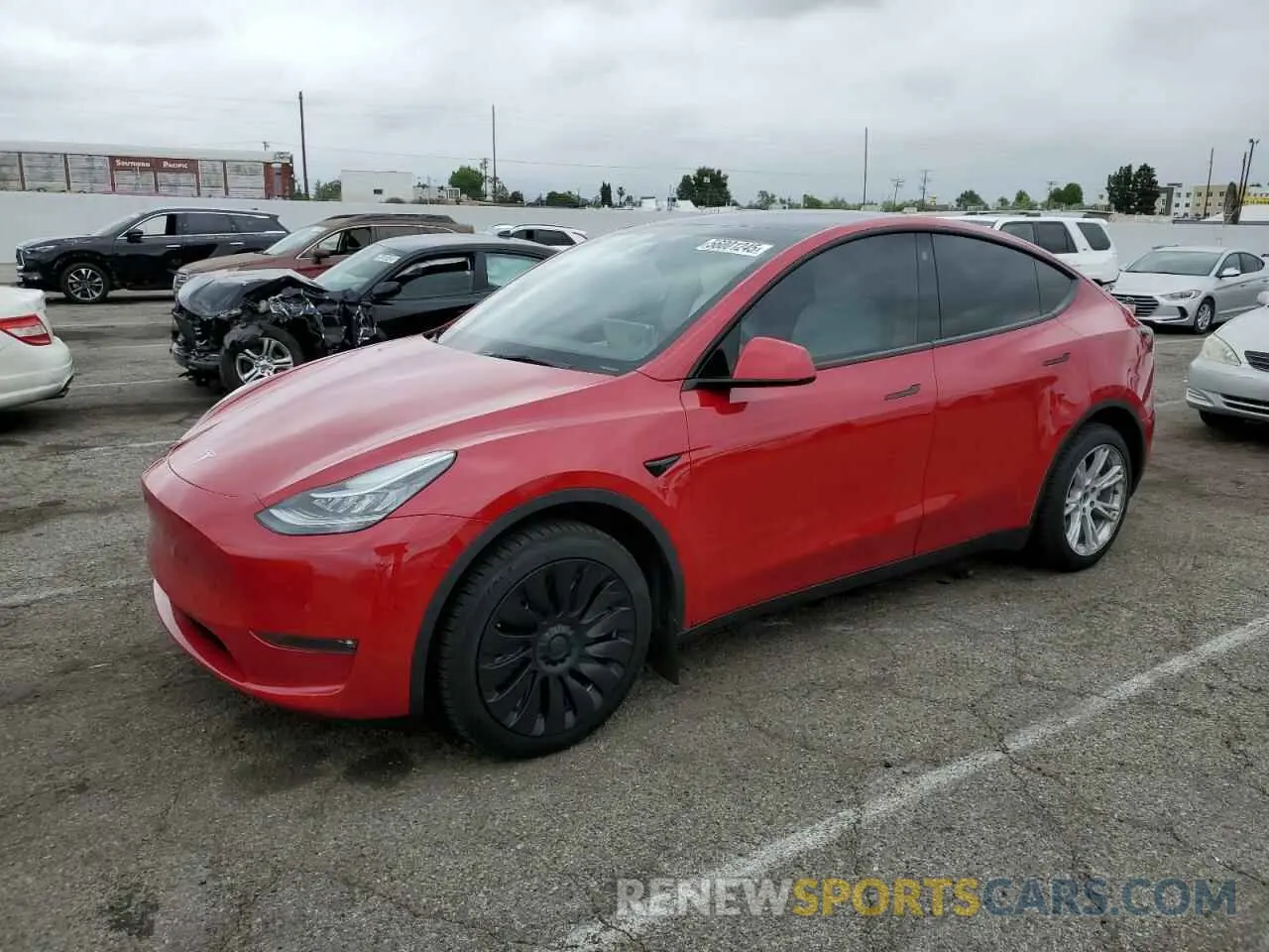 1 Photograph of a damaged car 7SAYGDEE1NF454442 TESLA MODEL Y 2022
