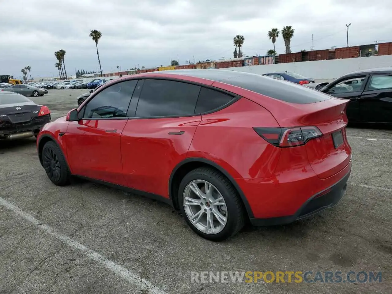 2 Photograph of a damaged car 7SAYGDEE1NF454442 TESLA MODEL Y 2022