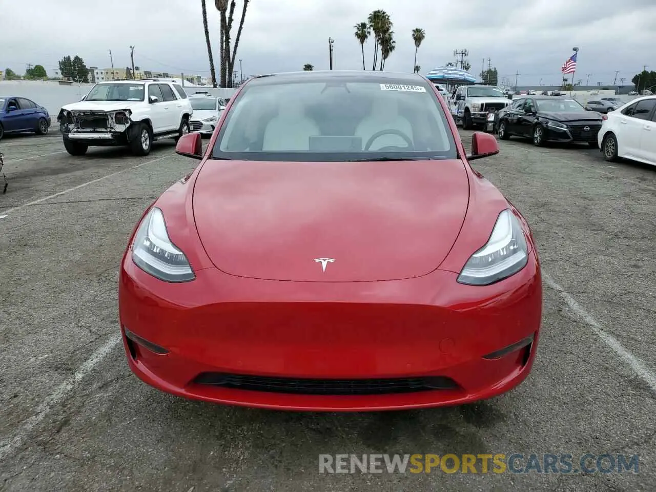 5 Photograph of a damaged car 7SAYGDEE1NF454442 TESLA MODEL Y 2022