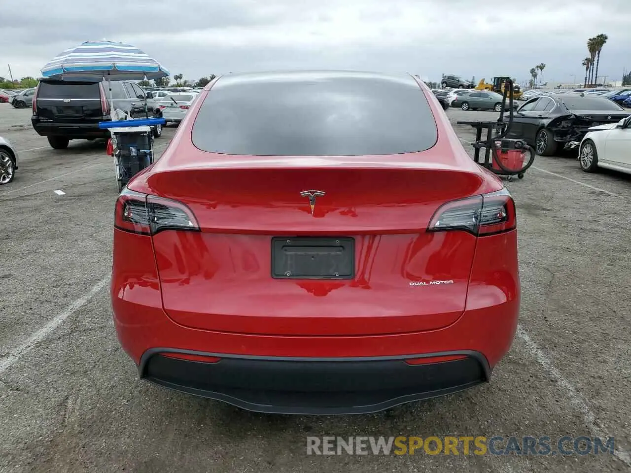 6 Photograph of a damaged car 7SAYGDEE1NF454442 TESLA MODEL Y 2022