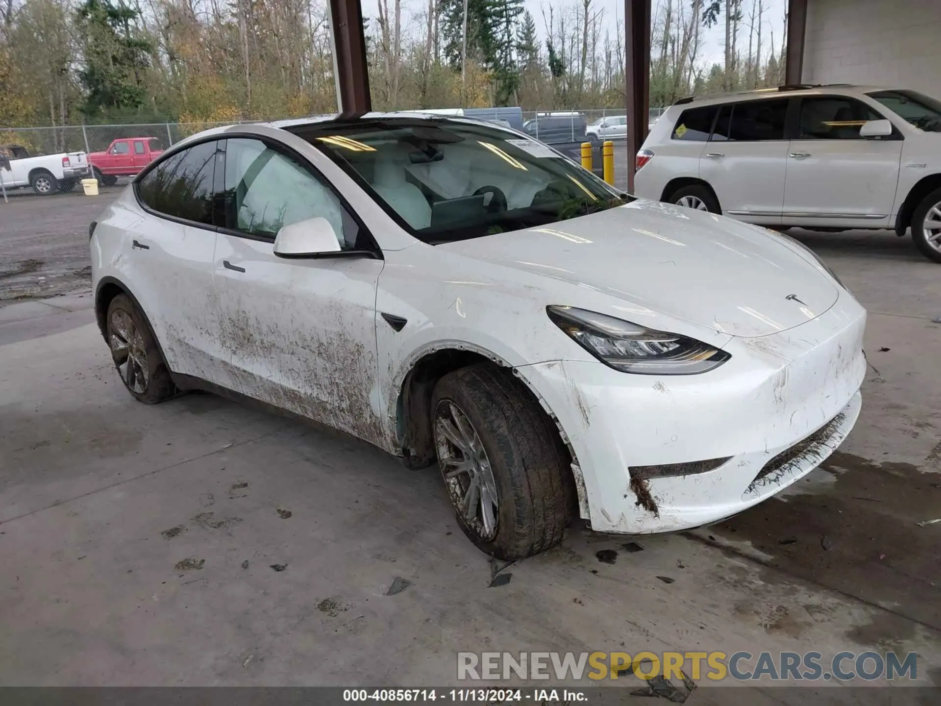 1 Photograph of a damaged car 7SAYGDEE1NF458703 TESLA MODEL Y 2022