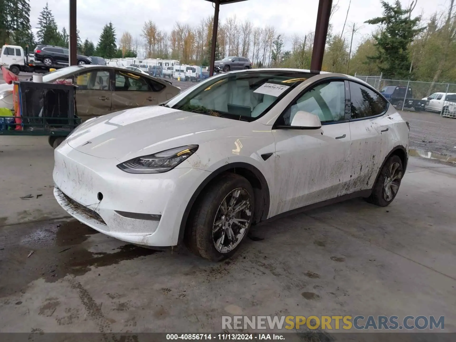 2 Photograph of a damaged car 7SAYGDEE1NF458703 TESLA MODEL Y 2022