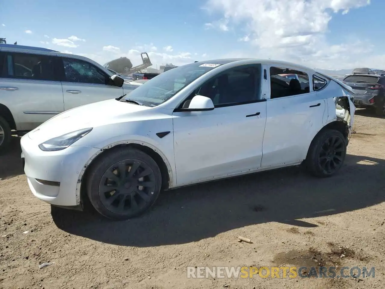 1 Photograph of a damaged car 7SAYGDEE1NF480278 TESLA MODEL Y 2022