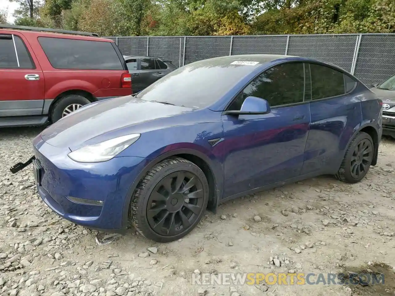 1 Photograph of a damaged car 7SAYGDEE1NF480653 TESLA MODEL Y 2022