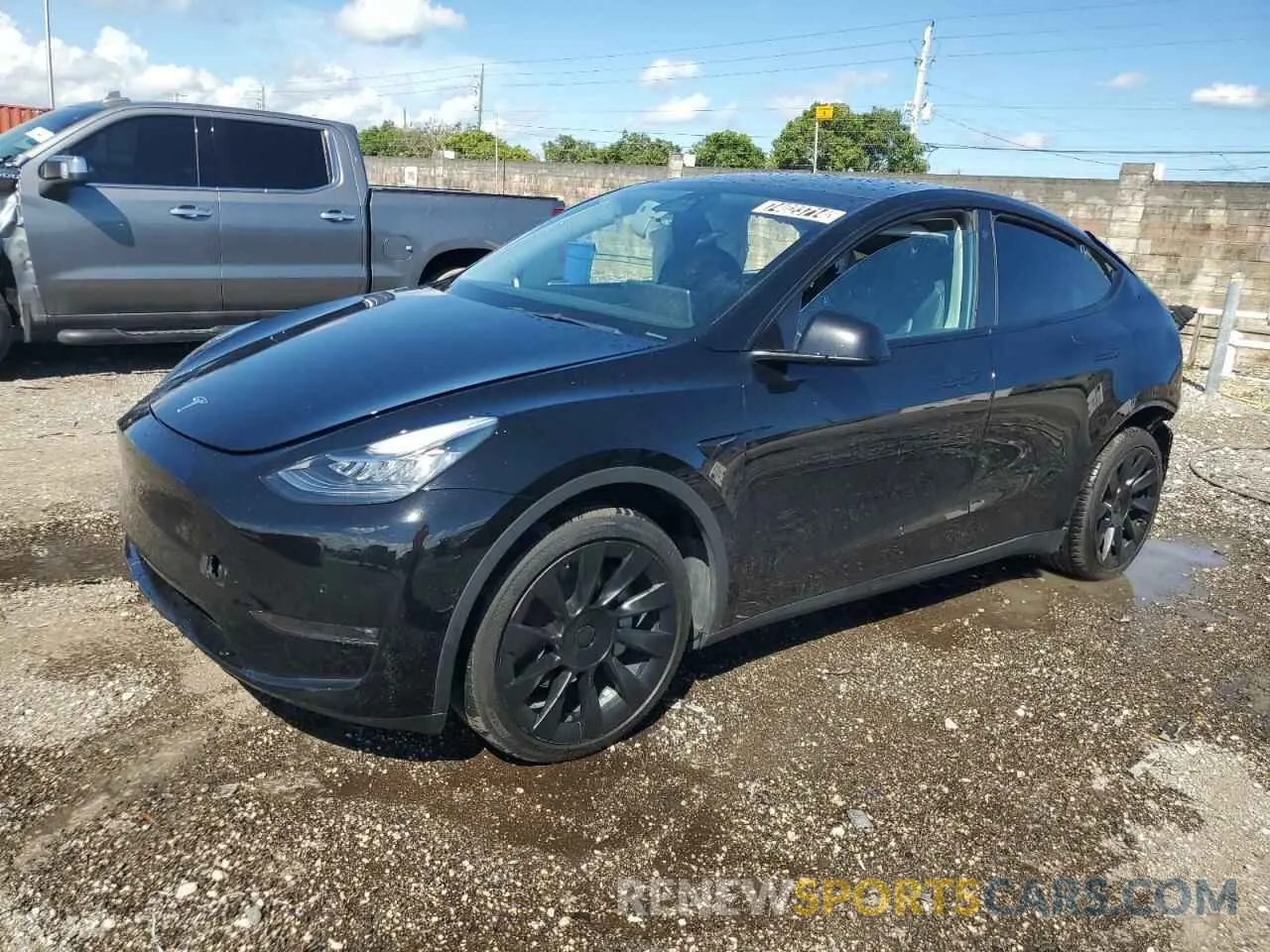 1 Photograph of a damaged car 7SAYGDEE1NF480796 TESLA MODEL Y 2022