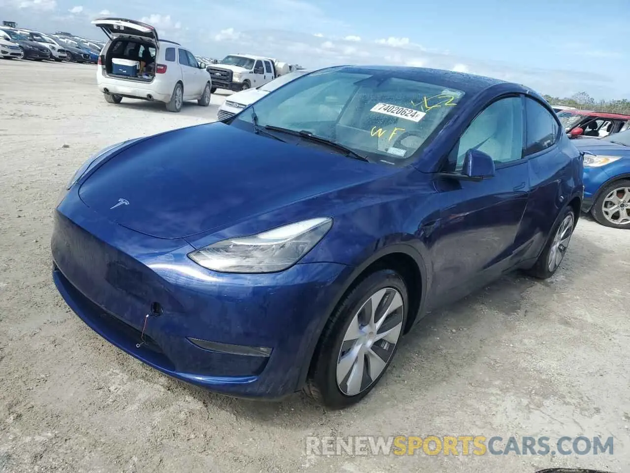 1 Photograph of a damaged car 7SAYGDEE1NF532914 TESLA MODEL Y 2022