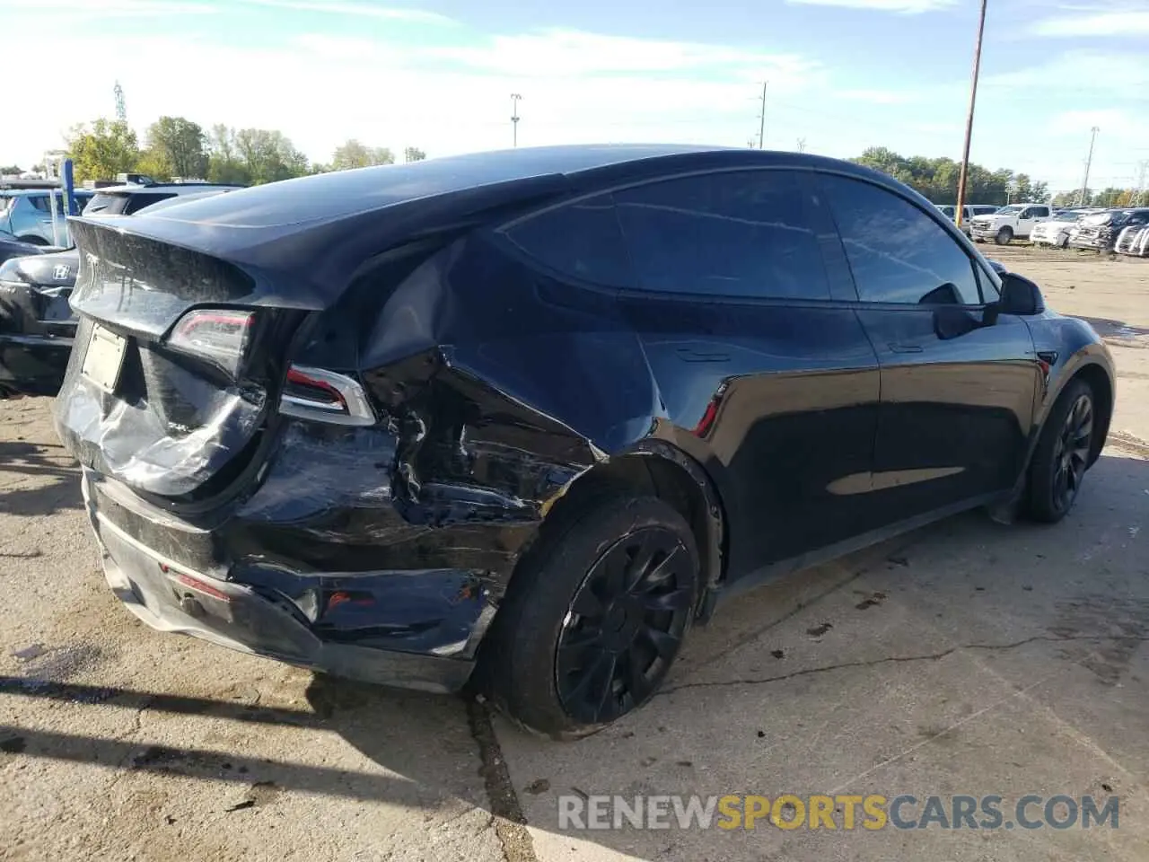 3 Photograph of a damaged car 7SAYGDEE1NF543623 TESLA MODEL Y 2022