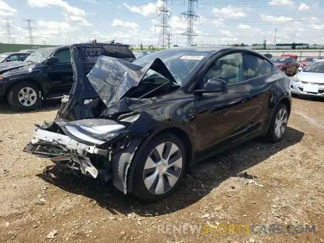 1 Photograph of a damaged car 7SAYGDEE2NA008622 TESLA MODEL Y 2022