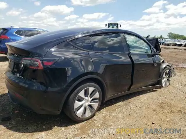 3 Photograph of a damaged car 7SAYGDEE2NA008622 TESLA MODEL Y 2022