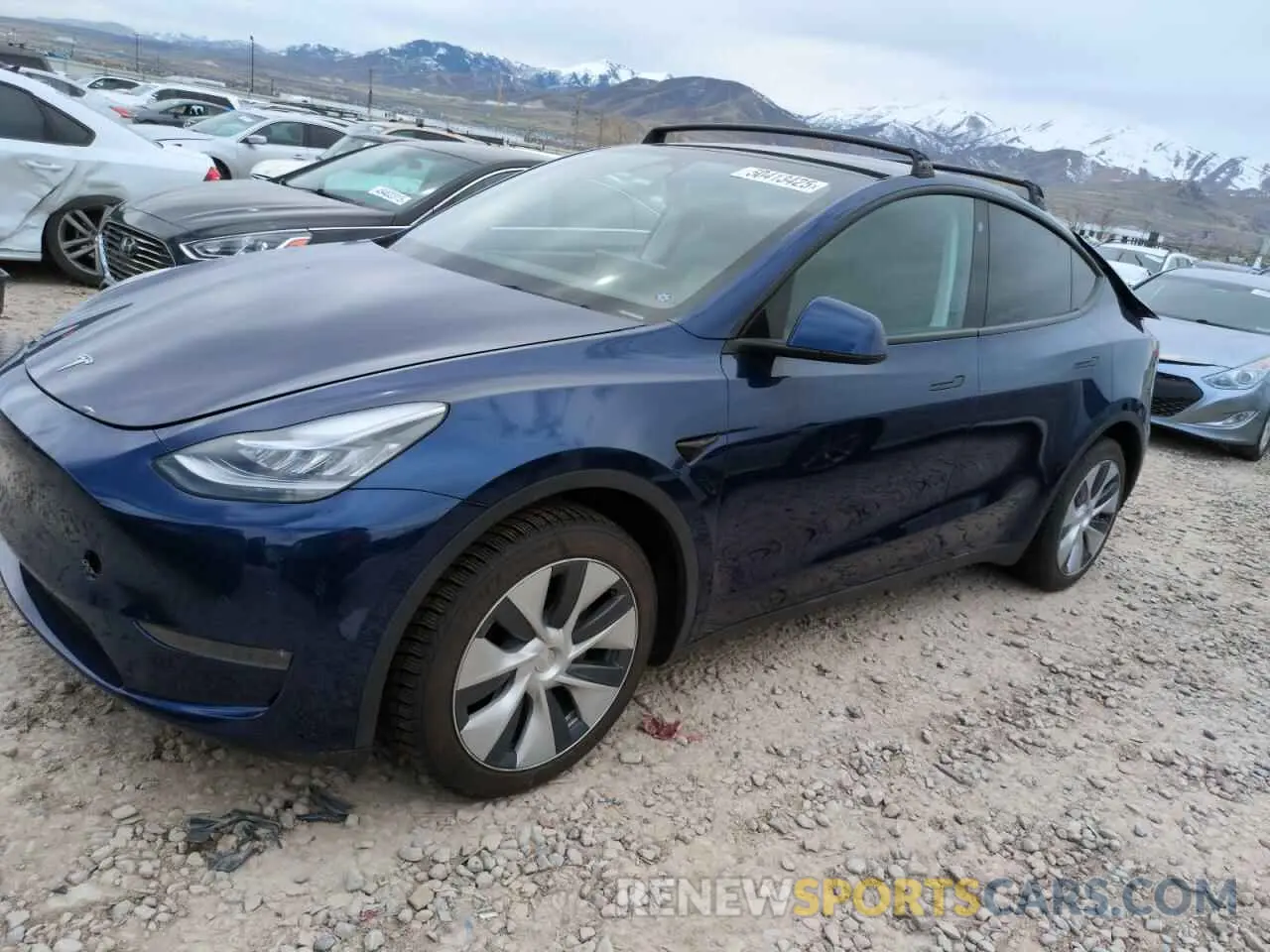 1 Photograph of a damaged car 7SAYGDEE2NA009818 TESLA MODEL Y 2022