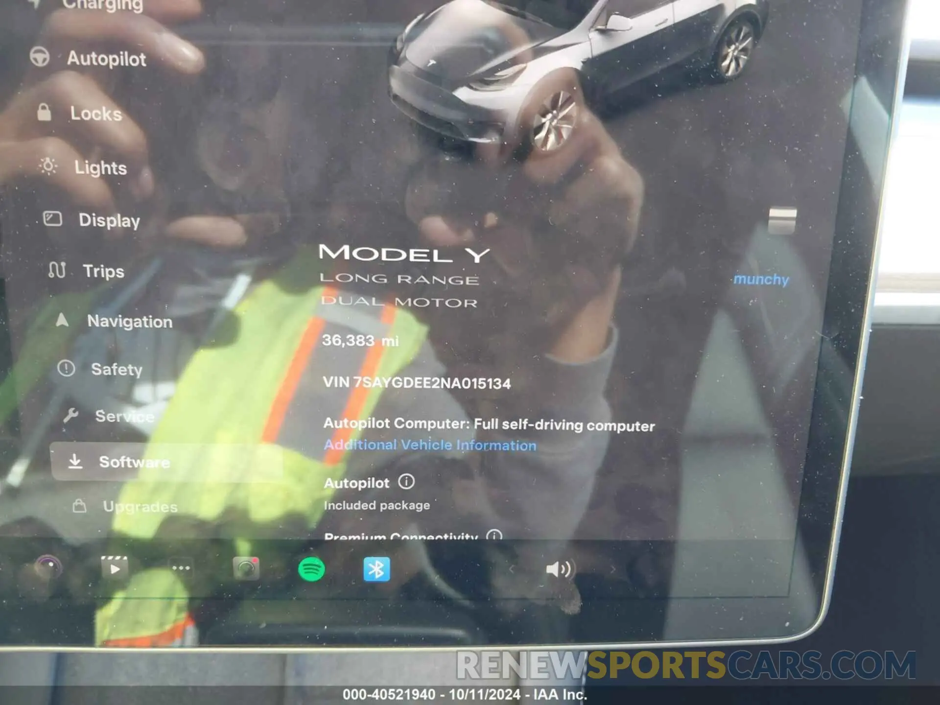 7 Photograph of a damaged car 7SAYGDEE2NA015134 TESLA MODEL Y 2022