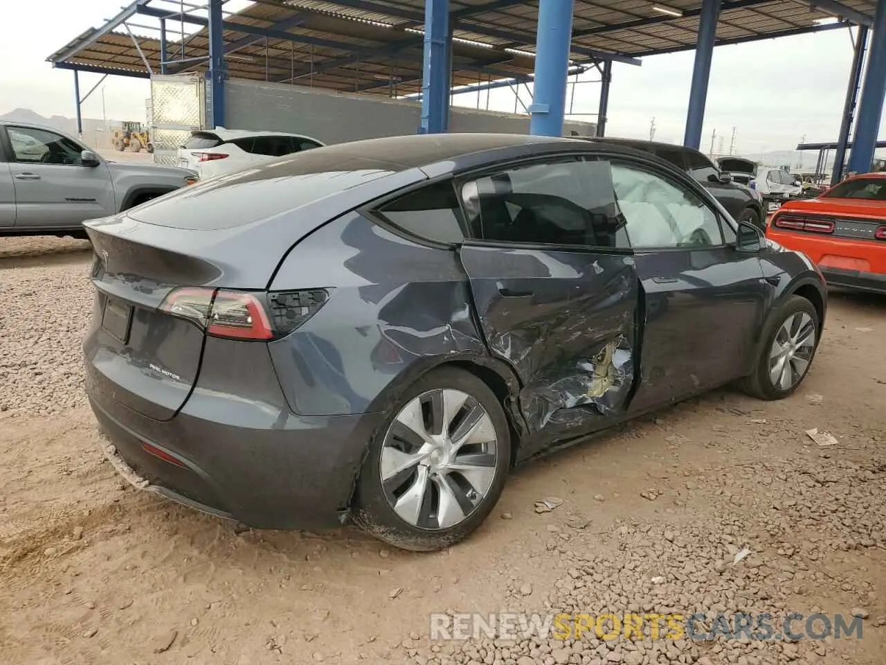 3 Photograph of a damaged car 7SAYGDEE2NA015277 TESLA MODEL Y 2022