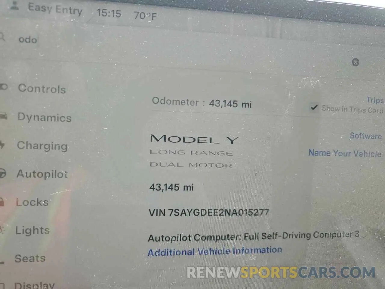 9 Photograph of a damaged car 7SAYGDEE2NA015277 TESLA MODEL Y 2022