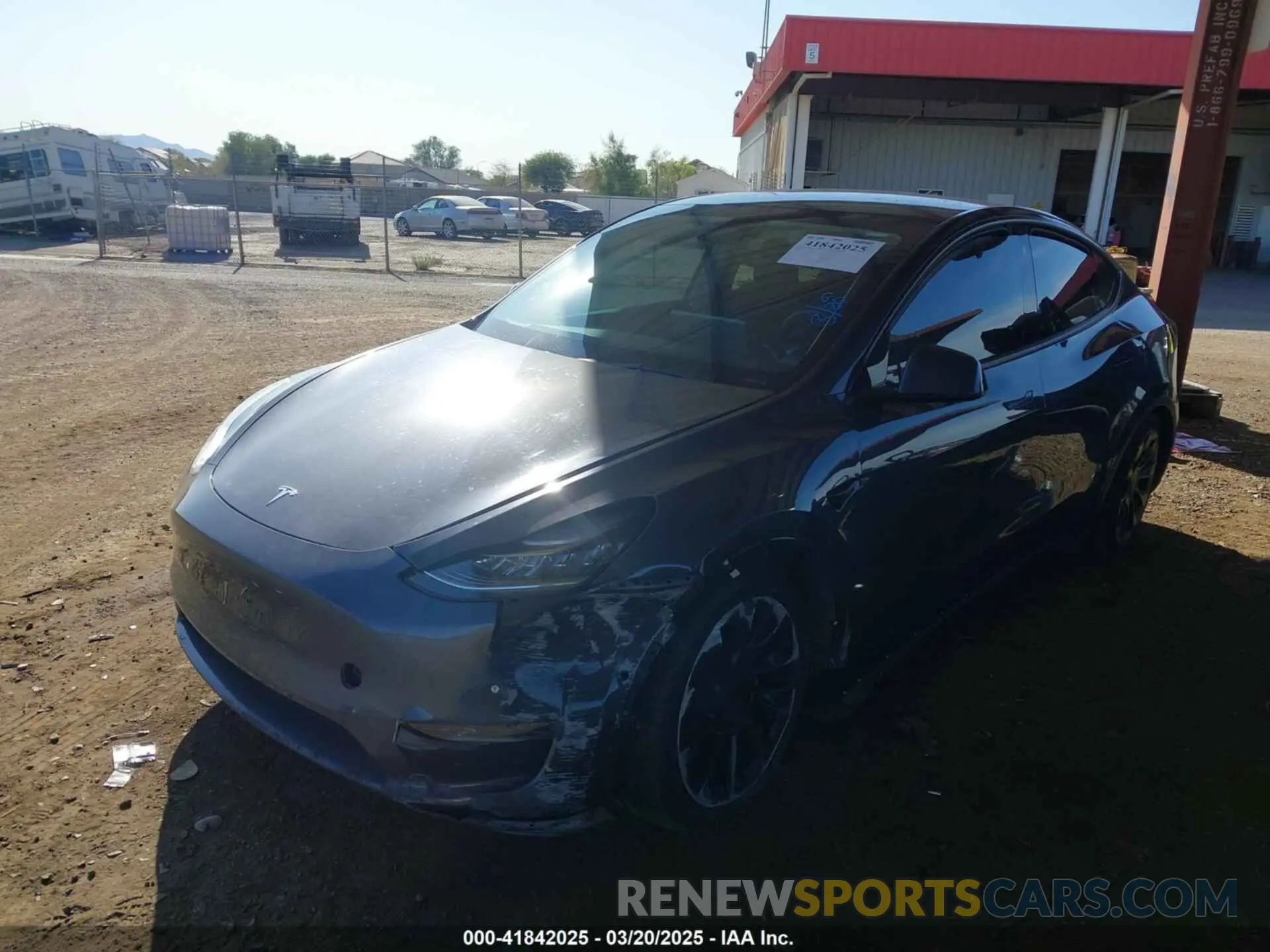 2 Photograph of a damaged car 7SAYGDEE2NA017434 TESLA MODEL Y 2022
