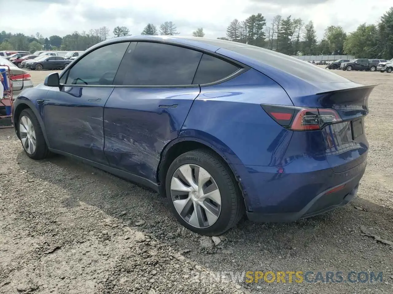 2 Photograph of a damaged car 7SAYGDEE2NA020396 TESLA MODEL Y 2022