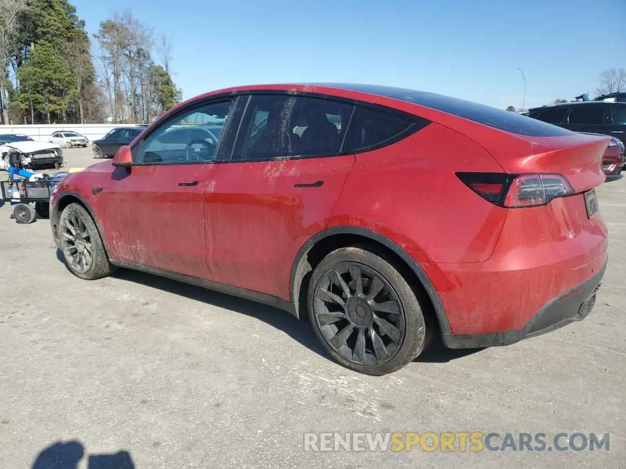 2 Photograph of a damaged car 7SAYGDEE2NA021645 TESLA MODEL Y 2022