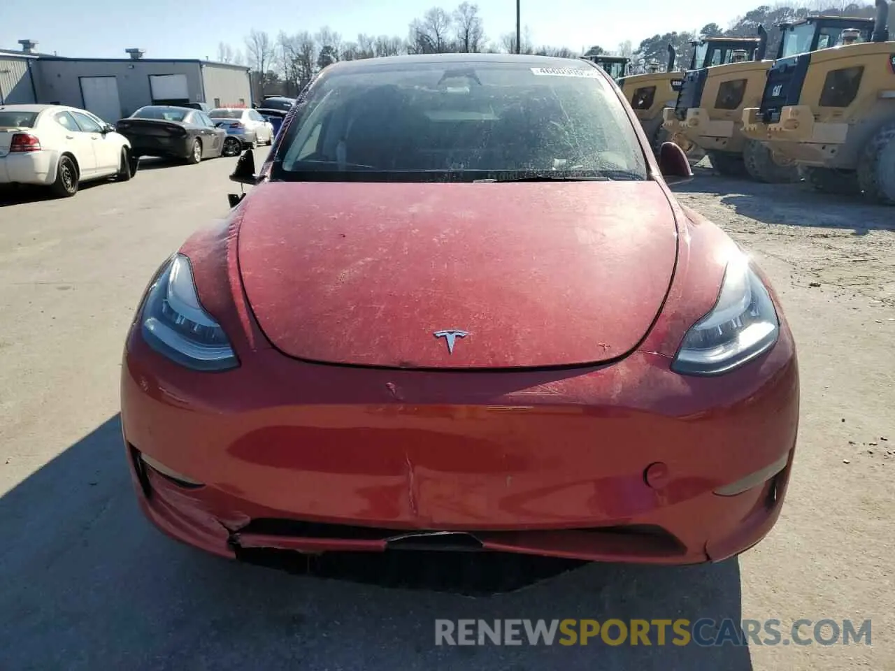 5 Photograph of a damaged car 7SAYGDEE2NA021645 TESLA MODEL Y 2022