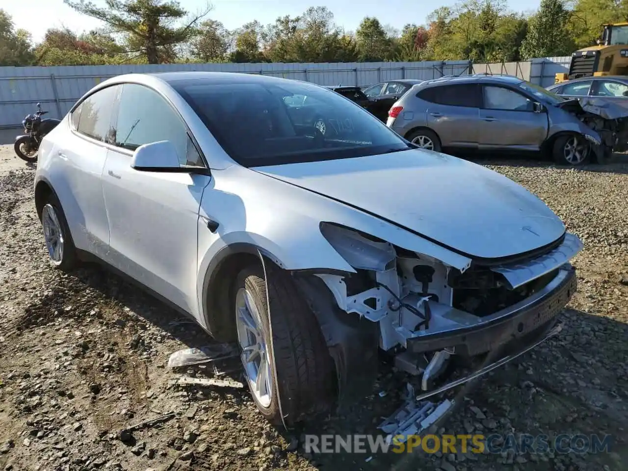 1 Photograph of a damaged car 7SAYGDEE2NF315372 TESLA MODEL Y 2022